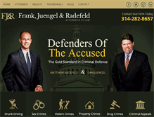 Tablet Screenshot of fjrcriminaldefense.com